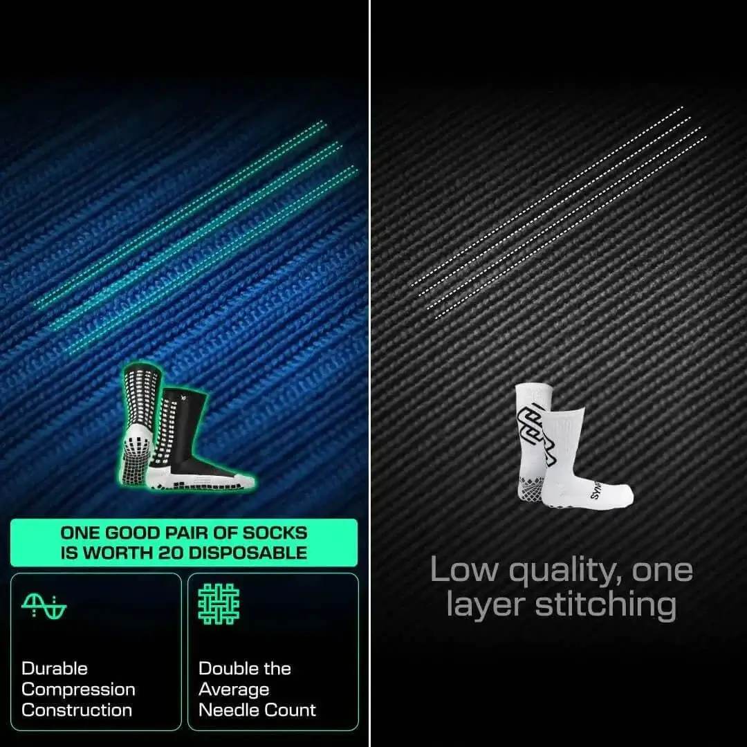 Grip Soccer Socks by LUX - Calf - OneSize Adults - Image 5