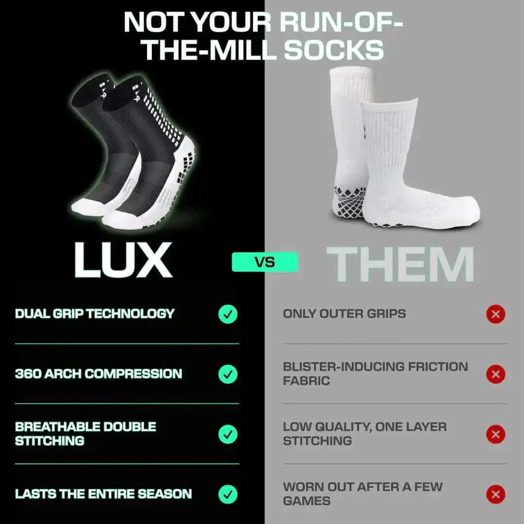 Grip Soccer Socks by LUX - Calf - OneSize Adults - Image 4