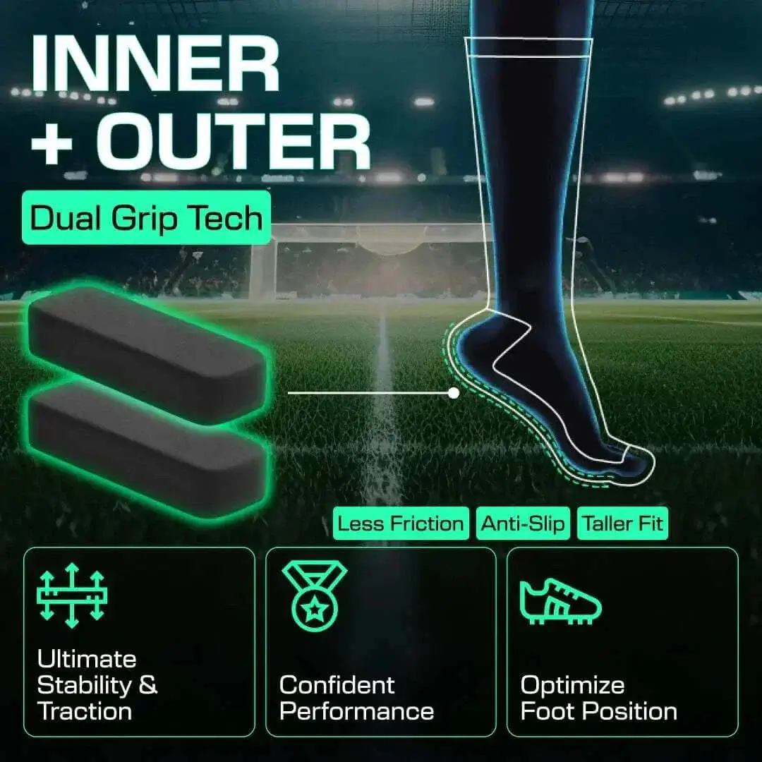 Grip Soccer Socks by LUX - Knee - Onesize Adults - Image 3