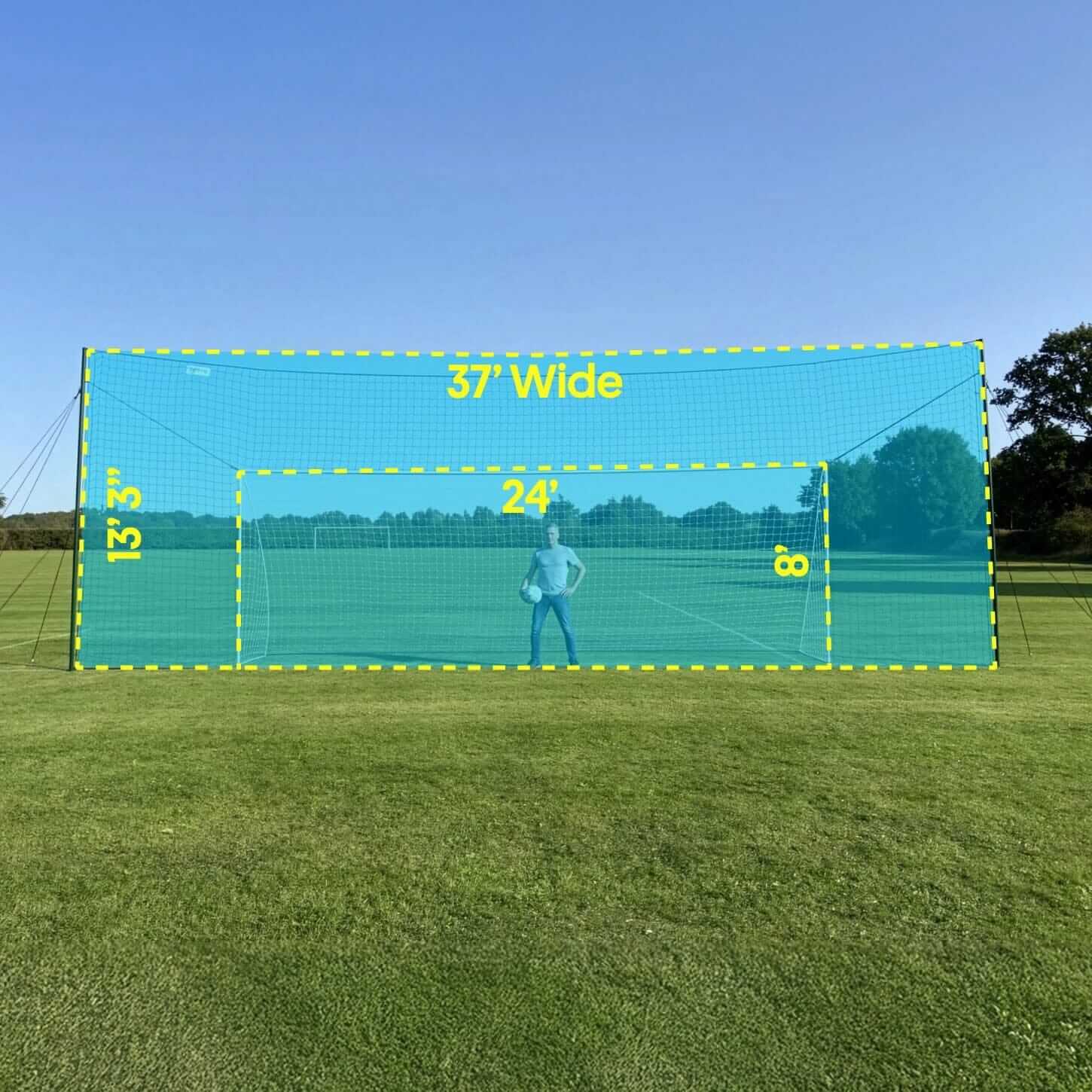 3-in-1 Soccer Goal Trainer (Regulation) - Image 4